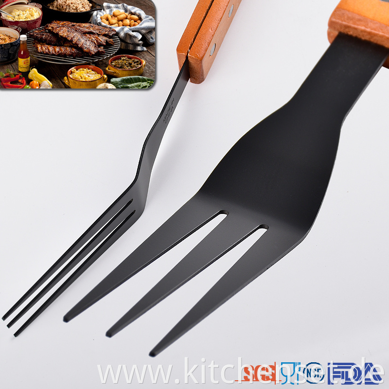 Blackening Barbecue Tools fork